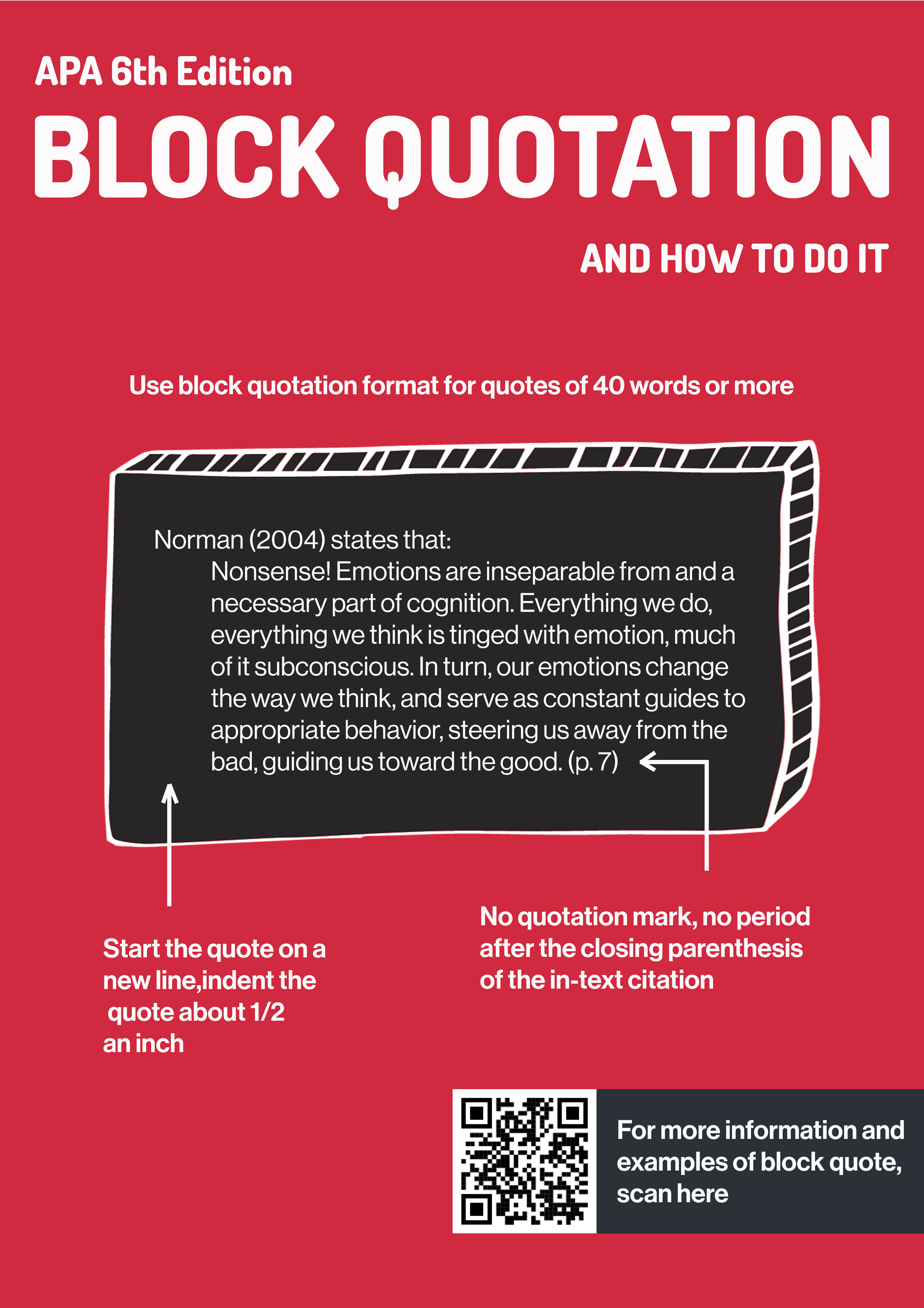 Block quotation poster